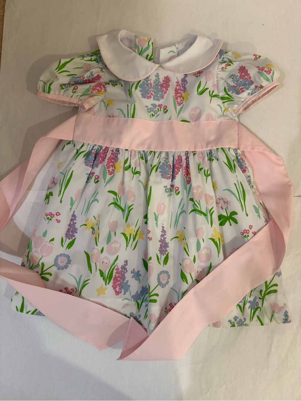 The Beaufort Bonnet Company Pink Floral Cotton Dress Size 4
